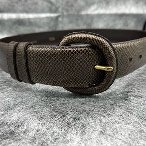Brown Snakeskin Belt, excellent condition, size 28,